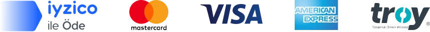 iyzico ile güvenli ödeme - Visa, Mastercard, Troy